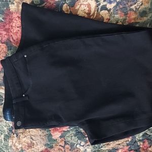 Charter Club Lexington Straight  Leg Black Pants-Petite Length